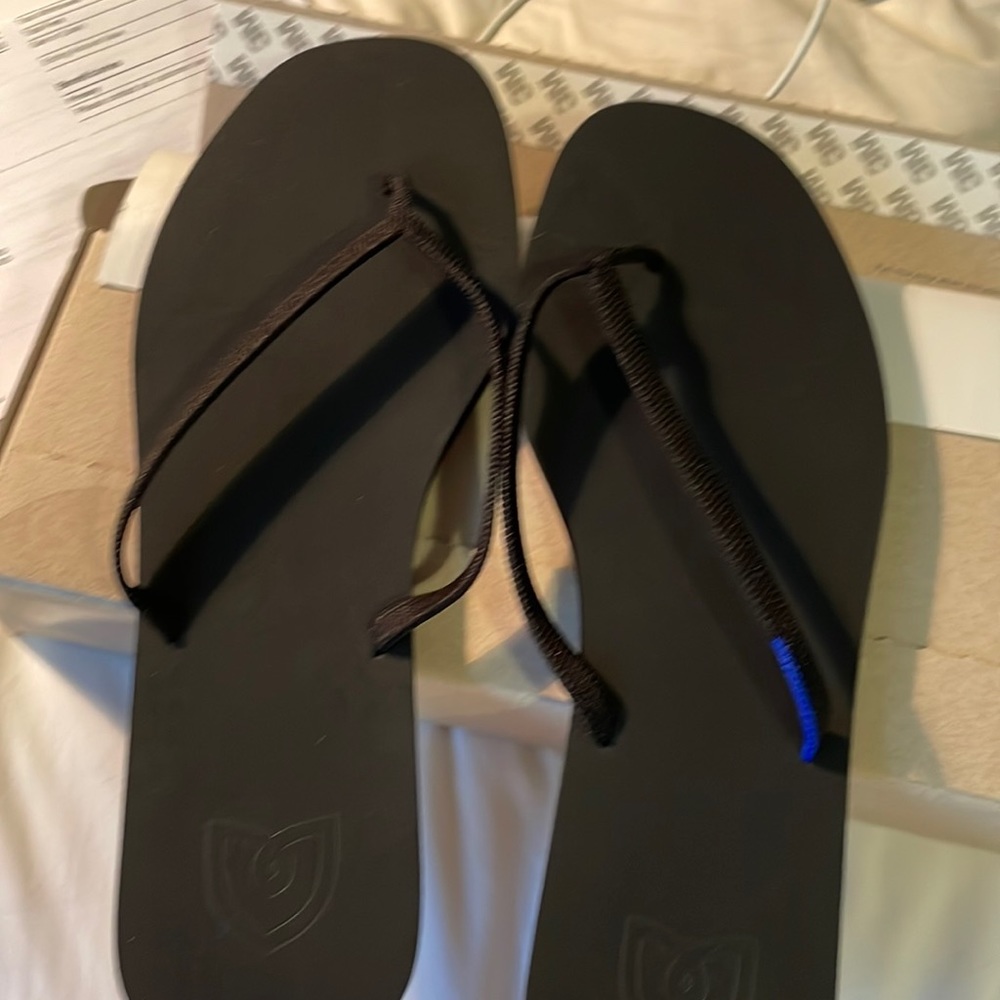 Rothy’s NWT size 12 black flip flop - perfect condition